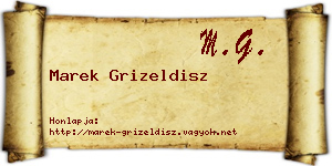 Marek Grizeldisz névjegykártya